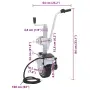 vidaXL Алуминиево моторизирано опорно колело за ремарке 12 V 350 W, снимка 8