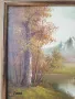 38x33см/2бр стари картини масло върху платно/пейзажи/картина в дървена рамка, снимка 4