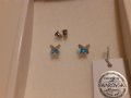 Swarovski пеперудки обеци, снимка 2