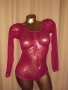 М Червено дантелено боди , снимка 4