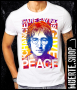 Тениска с щампа JOHN LENNON PEACE, снимка 1 - Тениски - 36211479