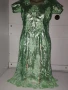 Маркова бутикова рокля с брюкселска зелена дантела,уникат, снимка 3