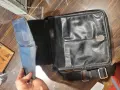 мъжка чанта за през рамо -борсета естествена кожа в черен цвят., снимка 6
