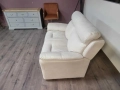 Кремав диван двойка от плат, снимка 5