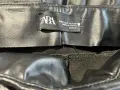 Дамски кожен панталон / клин ZARA с висока талия (Размер S), снимка 4