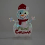 LED светещ снежен човек Merry Christmas, снимка 1