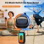 Преносим Bluetooth високоговорител Bobtot, безжичен, дълбок бас, RGB (с 1 микрофон), снимка 4