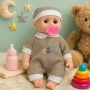 Кукла бебе с биберон – 25 см звук и забавление, снимка 2
