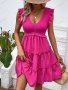 Нова модна лятна едноцветна рокля - 023, снимка 1 - Рокли - 41121725