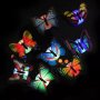 5 броя 3D LED Светещи пеперуди декорация