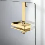 NEWRAIN Shower Caddy Hanging, Рафт за душ без пробиване за окачване на стъклената врата на душа, снимка 2