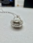 Сребърно колие с мойсанит (диамант) 0.5 карата, снимка 10