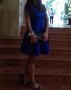 Синя кокетна рокля