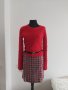 Дамска червена блуза, снимка 1 - Блузи с дълъг ръкав и пуловери - 35956327
