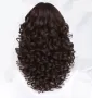 Тъмно кафява къдрава лейс фронт перука LACE FRONT, снимка 3