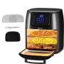 Фритюрник с горещ въздух XXL 4в1, 12L, 1800W – Фурна, грил и дехидратор, снимка 3