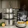 Cheffinger - комплект тенджери от неръждаема стомана – здравина, стил и готвене без компромис, снимка 1