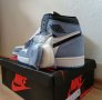 Чисто Нови Оригинални Обувки Nike Air Jordan 1 High Retro University Blue Heritage 43 Размер Номер, снимка 8