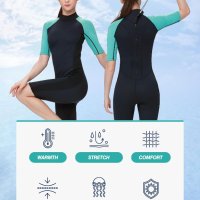 FLEXEL Неопренов водолазен костюм за гмуркане 3 мм, за сърф, плуване, гмуркане - размер S, снимка 6 - Водни спортове - 42340846