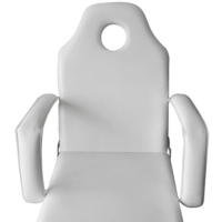 Стол за процедури с регулируеми поставки за краката, бял, снимка 2 - Столове - 44691927