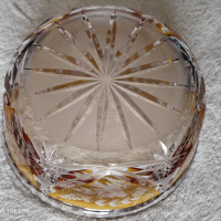 Кристална купа - "Бохемия", снимка 4 - Антикварни и старинни предмети - 36283662