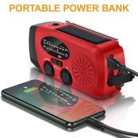 AOKBON Динамо Соларно Акумулаторно аварийно радио/Power Bank 2000mAh/LED фенер/SOS аларма, снимка 10 - Радиокасетофони, транзистори - 44218832