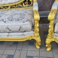 Италианска барокова холна гарнитура Silik 065, снимка 5 - Дивани и мека мебел - 42315068