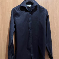 Jack & Jones super slim черна риза, снимка 2 - Ризи - 44641841