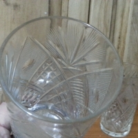 Кристални чаши за вода , снимка 2 - Антикварни и старинни предмети - 35927435
