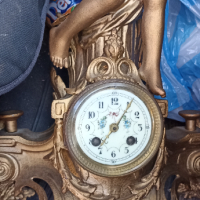 Канинен часовник с ангел, снимка 3 - Стенни часовници - 44839837