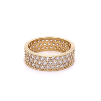 Златен дамски пръстен 4,37гр. размер:59 14кр. проба:585 модел:22439-1, снимка 3 - Пръстени - 44617962