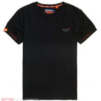 Разпродажба! Мъжка тениска Superdry orange label черна/ Оригинална, 100% памук, снимка 2 - Тениски - 36153911