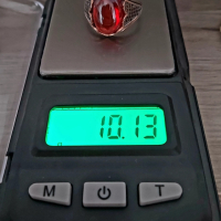 Сребърен 925 пръстен със натурален червен Ахат , снимка 13 - Пръстени - 44746779