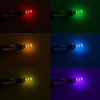 3000049020 RGB многоцветни Габаритни лед диодни крушки тип 5W5 - Т10 12V, снимка 10 - Аксесоари и консумативи - 34448543