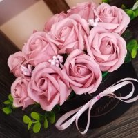 Луксозна кутия със сапунени рози, снимка 4 - Декорация за дома - 37412884
