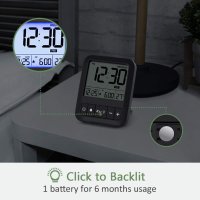 LIORQUE Дигитален часовник с термометър и аларми, снимка 5 - Друга електроника - 42073141