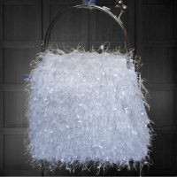 Атрактивна дамска текстилна чанта с кръгли дръжки - различни цветове, снимка 3 - Чанти - 44616089
