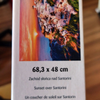 Продавам пъзел Trefl 1000 части, Sunset over Santorini, снимка 6 - Пъзели - 36214353