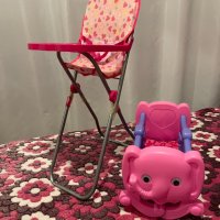 Кукла със столче за хранене и легло, снимка 3 - Кукли - 35674391