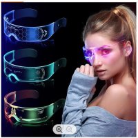 неонови LED очила, снимка 5 - Слънчеви и диоптрични очила - 41533480