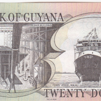20 долара 1996, Гвиана, снимка 2 - Нумизматика и бонистика - 36277257