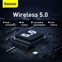 BASEUS безжични / bluetooth слушалки TWS Encok True WM01 бяло/лилаво, снимка 14 - Безжични слушалки - 35944863