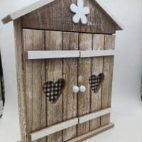 Кутия за ключове дървена , снимка 3 - Декорация за дома - 41793818