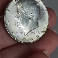 1/2 долар 1968 г сребро, снимка 1 - Нумизматика и бонистика - 41748380