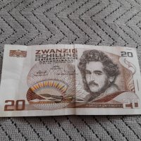 Банкнота 20 шилинга 1986, снимка 1 - Нумизматика и бонистика - 44215380