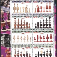 Чисти марки в малки листа Спорт Шахмат 2003 от Конго, снимка 3 - Филателия - 44363267