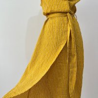 Жълта дамска рокля, снимка 8 - Рокли - 42055117