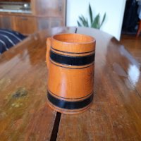 Стара дървена чаша,халба, снимка 2 - Други ценни предмети - 40123941