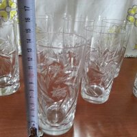Кристални чаши за вода , снимка 5 - Антикварни и старинни предмети - 42225023
