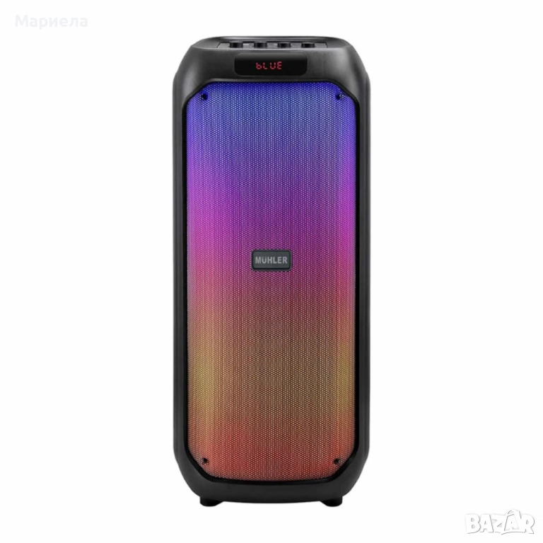 Активна тонколона Muhler MAX881R с два микрофона и дистанционно – мощен звук,, снимка 1